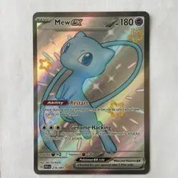 Mew ex 216/091 Shiny Ultra Rare Paldean Fates Pokemon TCG Near Mint - Image 1