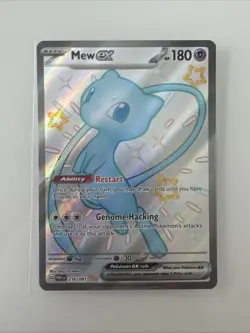 Pokemon TCG Mew EX 216/091 Scarlet Violet Paldean Fates Full Art Holo NM - Image 3
