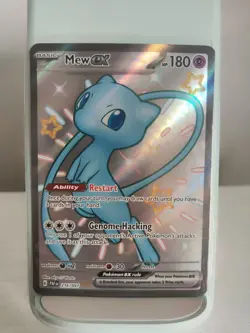 Pokemon TCG Mew EX 216/091 | Paldean Fates Full Art Holo Rare Card | NM/M - Image 1