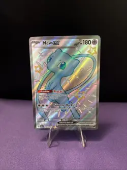 Pokemon TCG Mew EX 216/091 Paldean Fates Full Art Shiny Ultra Rare - Image 1