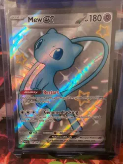 Pokemon TCG Mew EX 216/091 Scarlet Violet Paldean Fates Full Art - Image 1