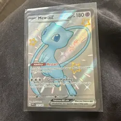 Pokemon TCG Mew ex 216/091 Paldean Fates Shiny Ultra Rare NM - Image 1