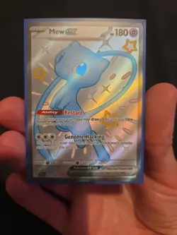 Pokemon TCG Mew EX 216/091 Scarlet Violet Paldean Fates Full Art - Image 1