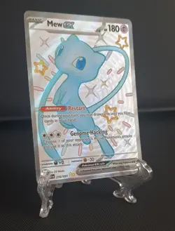 Pokemon Mew EX TCG Full Art Holo Shiny Rare Card 216/091 Sv: Paldean Fates - Image 2