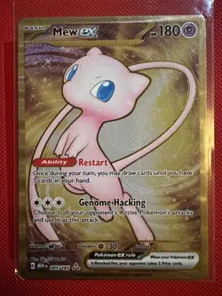 Pokemon TCG Mew Ex 205/165 Metal Gold Scarlet & Violet 151- tracked shipping - Image 1