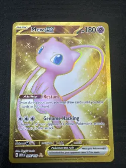 Pokemon Mew EX Gold Full Art TCG Card 205/165 Scarlet & Violet 151 Series - Image 1