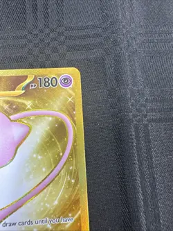 Pokemon Mew EX Gold Full Art TCG Card 205/165 Scarlet & Violet 151 Series - Image 2