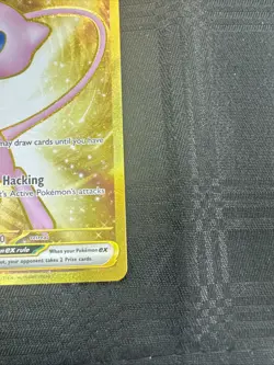 Pokemon Mew EX Gold Full Art TCG Card 205/165 Scarlet & Violet 151 Series - Image 5