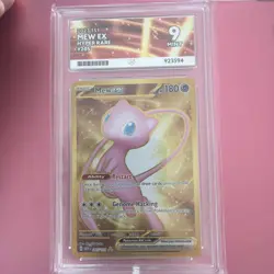 Mew Ex 205/165 Hyper Rare Pokemon TCG Scarlet & Violet-151 Ace 9 - Image 1