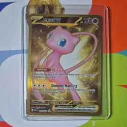 Pokemon TCG Mew EX Gold Full Art Card 205/165 Scarlet & Violet 151 ACE 9 Graded - Image 1