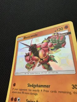 Buzzwole - SV24/SV94 - Pokemon Hidden Fates Sun & Moon Shiny Rare Card NM - Image 2