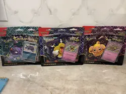 Pokemon Paldean Fates Tech Sticker Collection SET of 3 NEW 1 Of Each Artwork - Image 1
