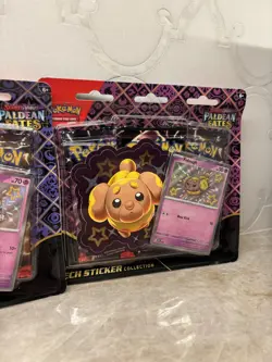 Pokemon Paldean Fates Tech Sticker Collection SET of 3 NEW 1 Of Each Artwork - Image 5