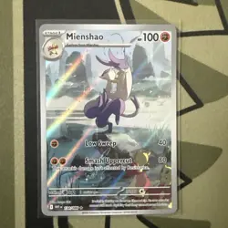 Mienshao 134/086 Sv: White Flare Holo Rare Illustration Card - Image 1