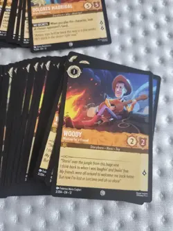 Disney Lorcana TCG Wilds Unknown Bulk, Common And Uncommon Non Foil amber cards - Image 5