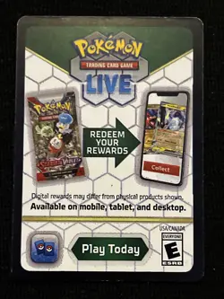 Misprint Error Blank Code Card - Pokemon TCG 2023 - No Code Printed LP - Image 2