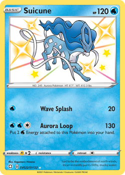 Suicune SV022/SV122 Holo Shining Fates Shiny Vault Pokemon Card 2021 Near Mint - Image 1