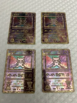 Ancient Mew Lot Of Four Creased Cards - Image 1
