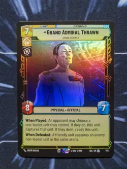 Star Wars Unlimited: Grand Admiral Thrawn - Grand Schemer Foil SEC 703 - Image 1