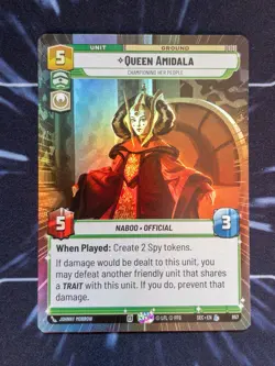 Star Wars Unlimited: Queen Amidala - Hyperspace Foil SEC 857 - Image 1