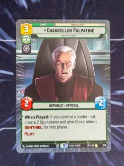 Star Wars Unlimited: Chancellor Palpatine - I Am the Senate Hyperspace SEC 346 - Image 1