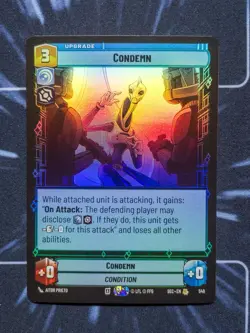 Star Wars Unlimited: Condemn Foil SEC 548 - Image 1