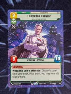 Star Wars Unlimited: Director Krennic I Lose Nothing But Time Hyperspace SEC 354 - Image 1