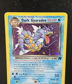 Dark Gyarados Team Rocket Unlimited - card #8/82 - Vintage Great Condition - Image 3