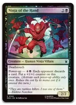 Ninja of the Hand Marvel Super Heroes C • 108 Foil NM - Image 1