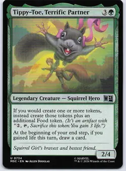 Tippy-Toe, Terrific Partner 734 Commander: Marvel Super Heroes MTG NM/M - Image 1