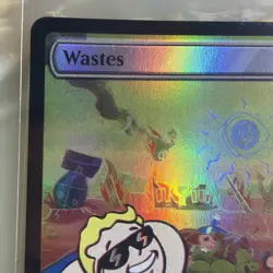 Wastes - Fallout: Secret Lair Drop 795 Full Art Rainbow Foil MTG NM or Better - Image 2