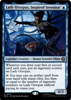 MTG Lady Octopus, Inspired Inventor NON FOIL NM R 35 Marvel's Spider-Man - Image 1