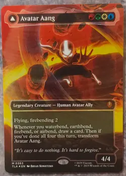 Avatar Aang (Raised Foil) Avatar: The Last Airbender Foil - Image 1