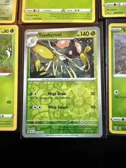 Pokemon Grass Card Lot Scyther Celebi Simisage Reverse Holo Toedscruel x11 - Image 3