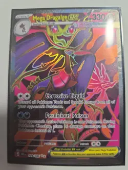 Mega Dragalge ex 104/086 Me04: Chaos Rising Holo Pokemon TCG Card - Image 1