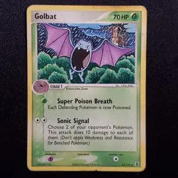 Golbat 43/113 Uncommon Delta Species Pokemon Damaged - Image 1