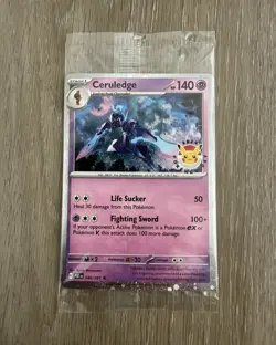 Pokemon Day 2024 Ceruledge 040/091 Promo Card Stamped Sealed TCG Paldean Fates - Image 1