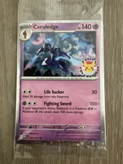 Pokemon Day 2024 Ceruledge 040/091 Promo Card Stamped Sealed TCG Paldean Fates - Image 2