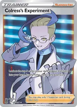 Pokemon - 190/196 - Colress's Experiment (Full Art) - Lost Origin - Image 1