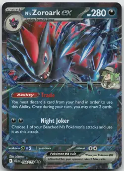 N's Zoroark ex 098/159 Double Rare Journey Together Pokemon Near Mint F - Image 1