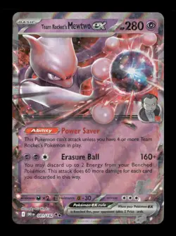 Team Rocket's Mewtwo ex 081/182 Destined Rivals NM/M Pokemon - Image 1