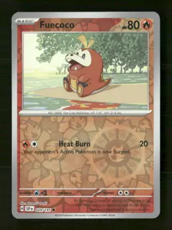 Fuecoco 029/191 Surging Sparks Reverse Holo NM/M Pokemon - Image 1