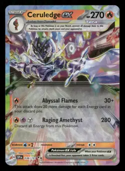 Ceruledge ex 036/191 Surging Sparks Holo NM/M Pokemon - Image 1
