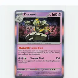 Dusknoir 037/131 Holo Rare Prismatic Evolutions Pokemon Near Mint - Image 1