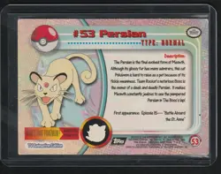 Persian #53 - Pokemon Topps Holo version- Good Condition - Image 2