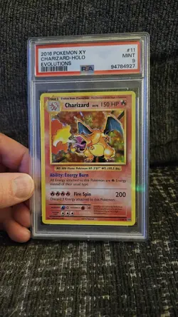 Pokemon XY Evolutions Charizard Holo 2016, PSA Mint 9, #11/108 - Image 1