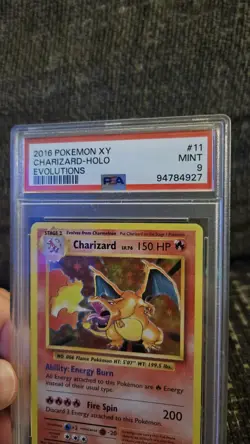 Pokemon XY Evolutions Charizard Holo 2016, PSA Mint 9, #11/108 - Image 2