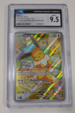 Pokemon Eevee 173 Black Star Promo Prismatic Evolutions ETB CGC 9.5 Mint+ - Image 1