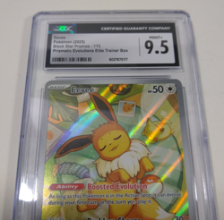 Pokemon Eevee 173 Black Star Promo Prismatic Evolutions ETB CGC 9.5 Mint+ - Image 2