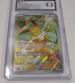 Pokemon Eevee 173 Black Star Promo Prismatic Evolutions ETB CGC 9.5 Mint+ - Image 3